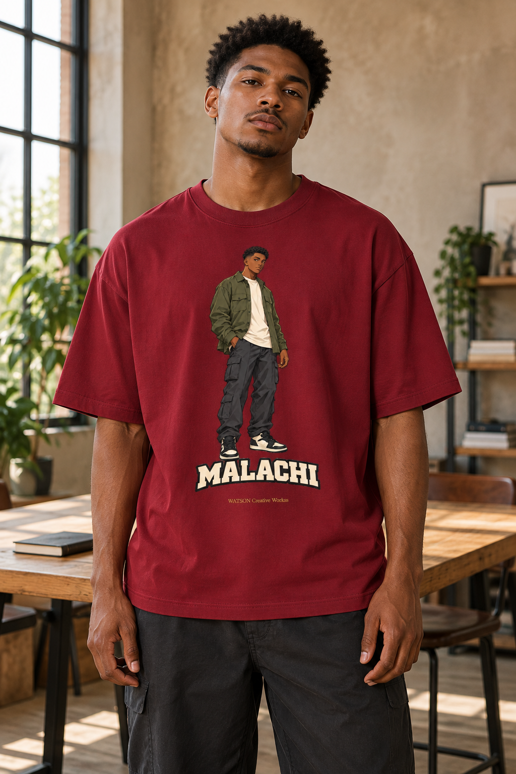 WATSON Light Keepers Malachi Christian Anime Tee | Oversized 100% Cotton Shirt