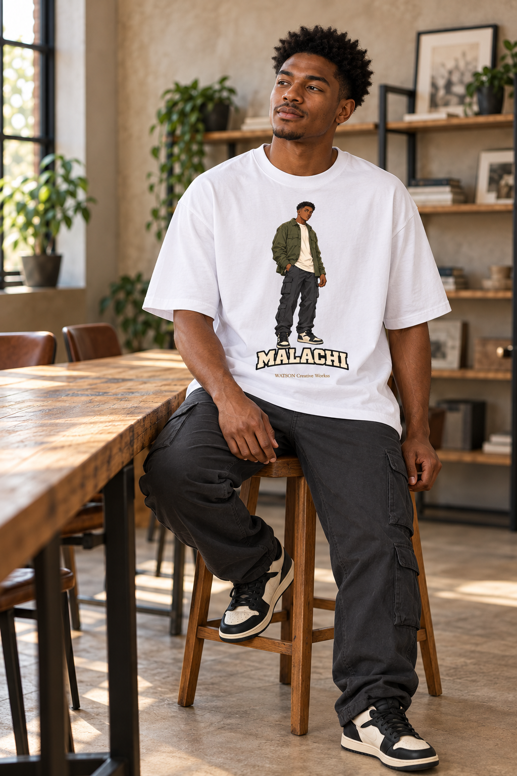 WATSON Light Keepers Malachi Christian Anime Tee | Oversized 100% Cotton Shirt