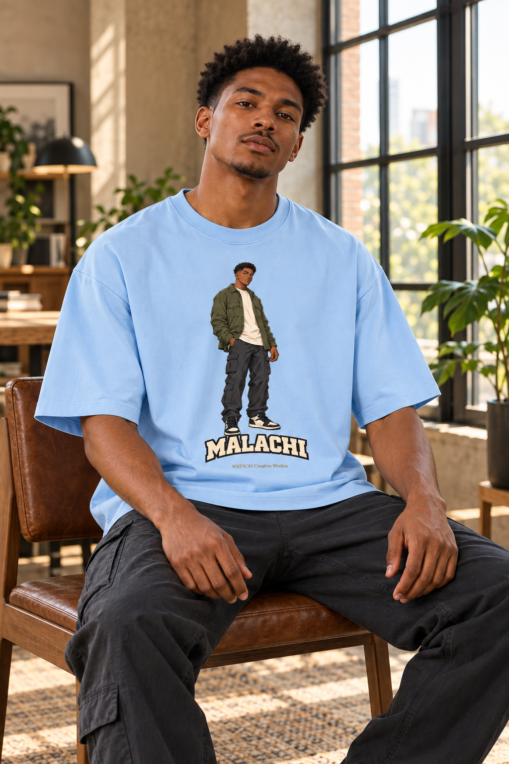 WATSON Light Keepers Malachi Christian Anime Tee | Oversized 100% Cotton Shirt