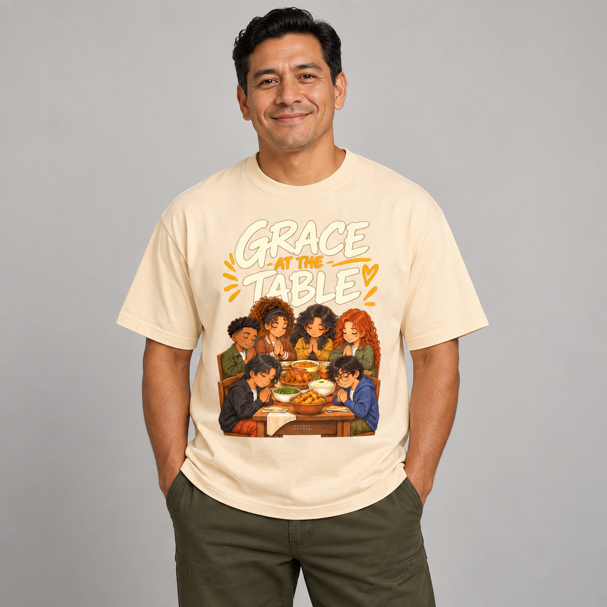 Christian,Thanksgiving,Faith,Gratitude,Prayer,Apparel,Anime,Oversized,Cotton,Unisex