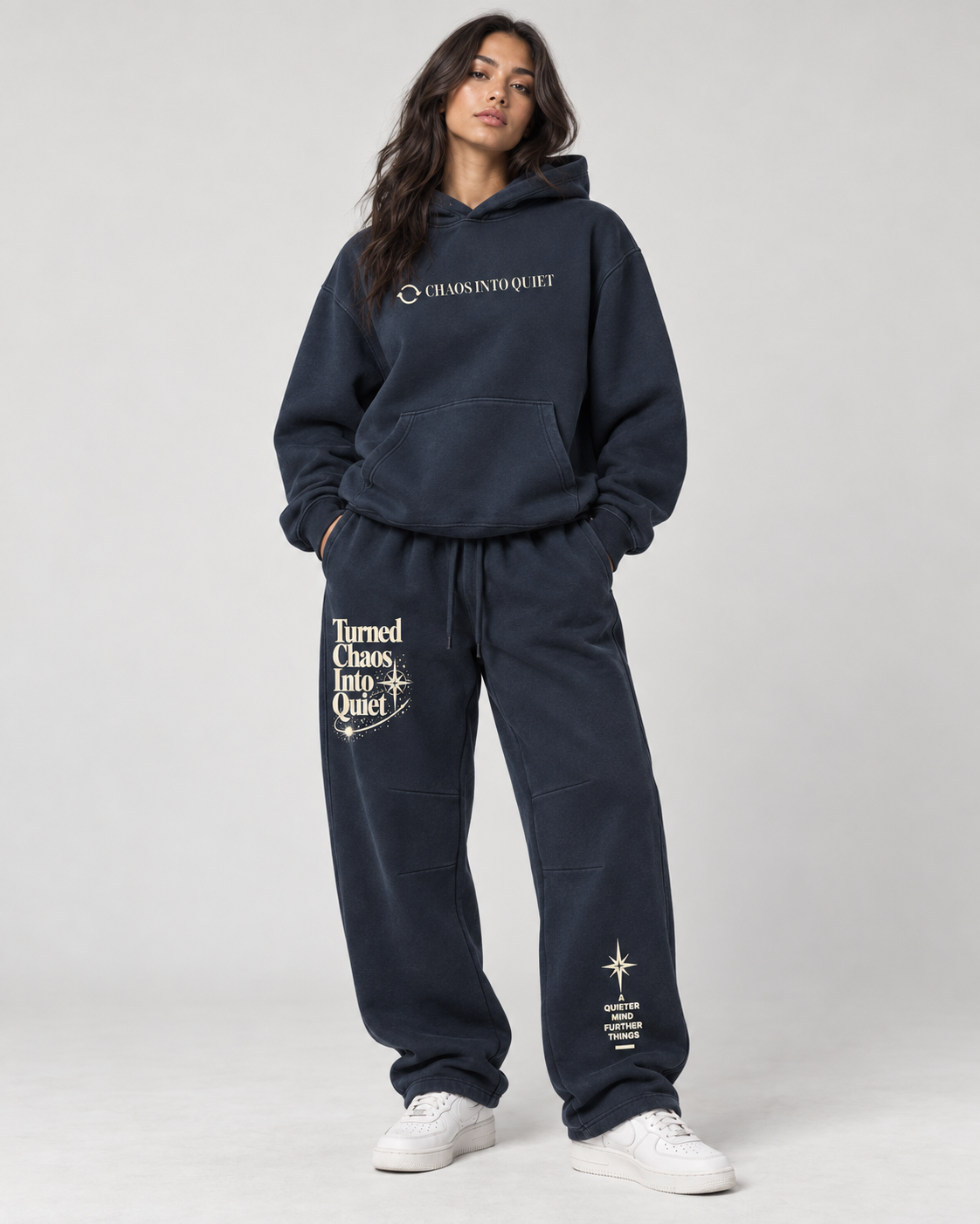 Turned Chaos Into Quiet Vintage Wash Boxy Hoodie | Christian Streetwear
