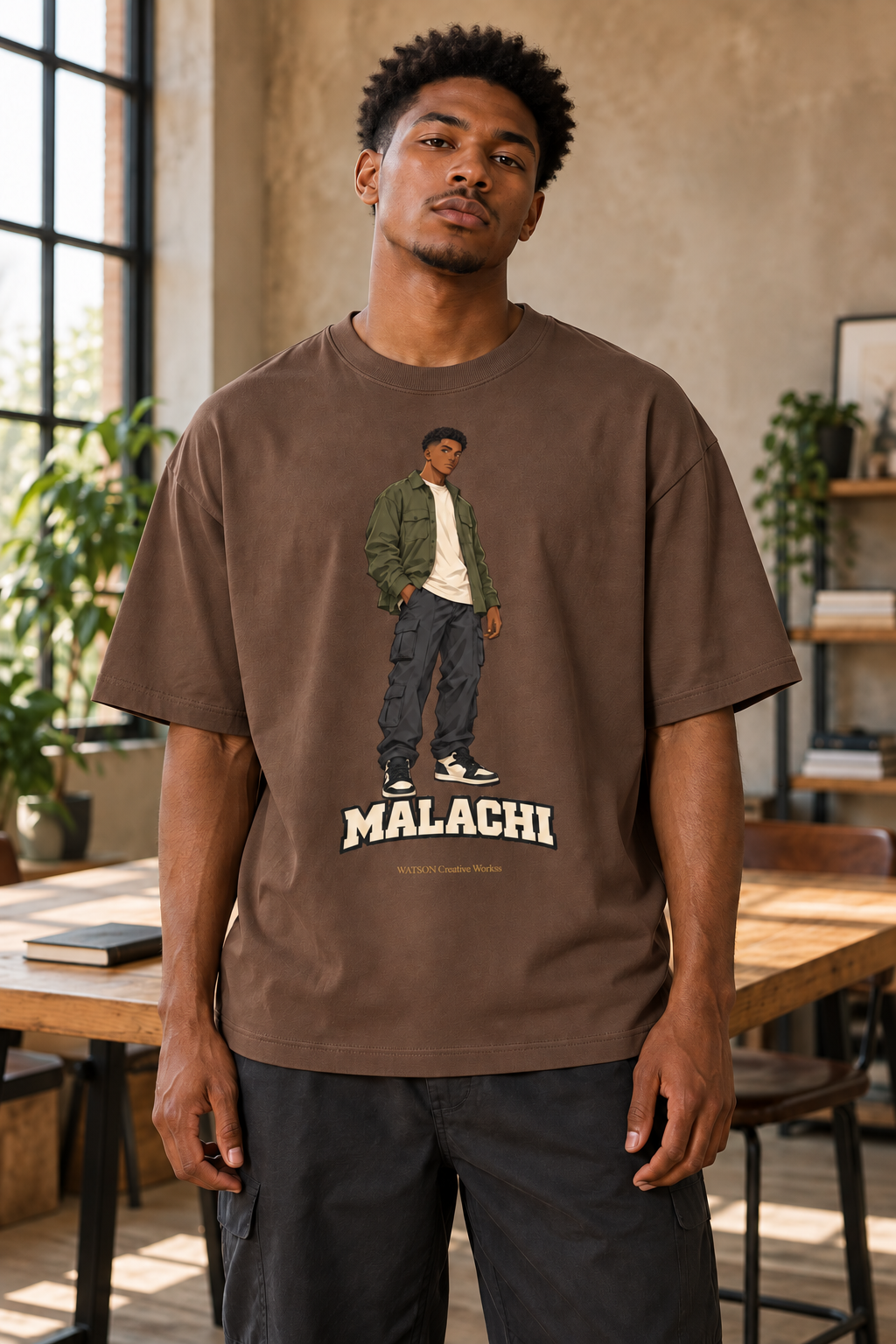 WATSON Light Keepers Malachi Christian Anime Tee | Oversized 100% Cotton Shirt