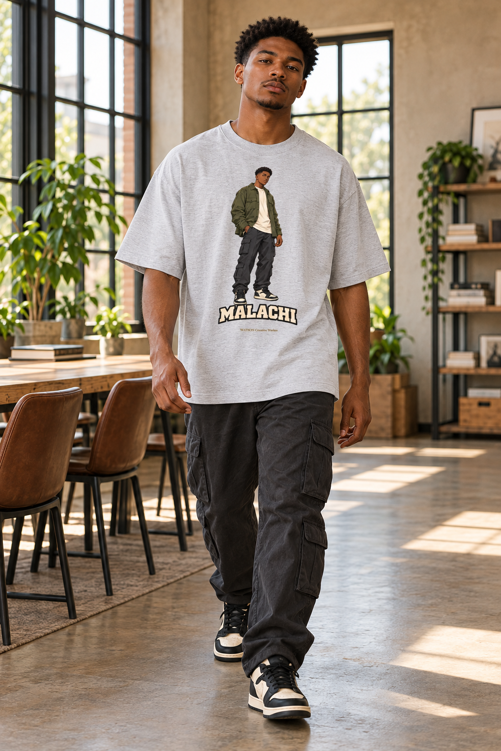 WATSON Light Keepers Malachi Christian Anime Tee | Oversized 100% Cotton Shirt