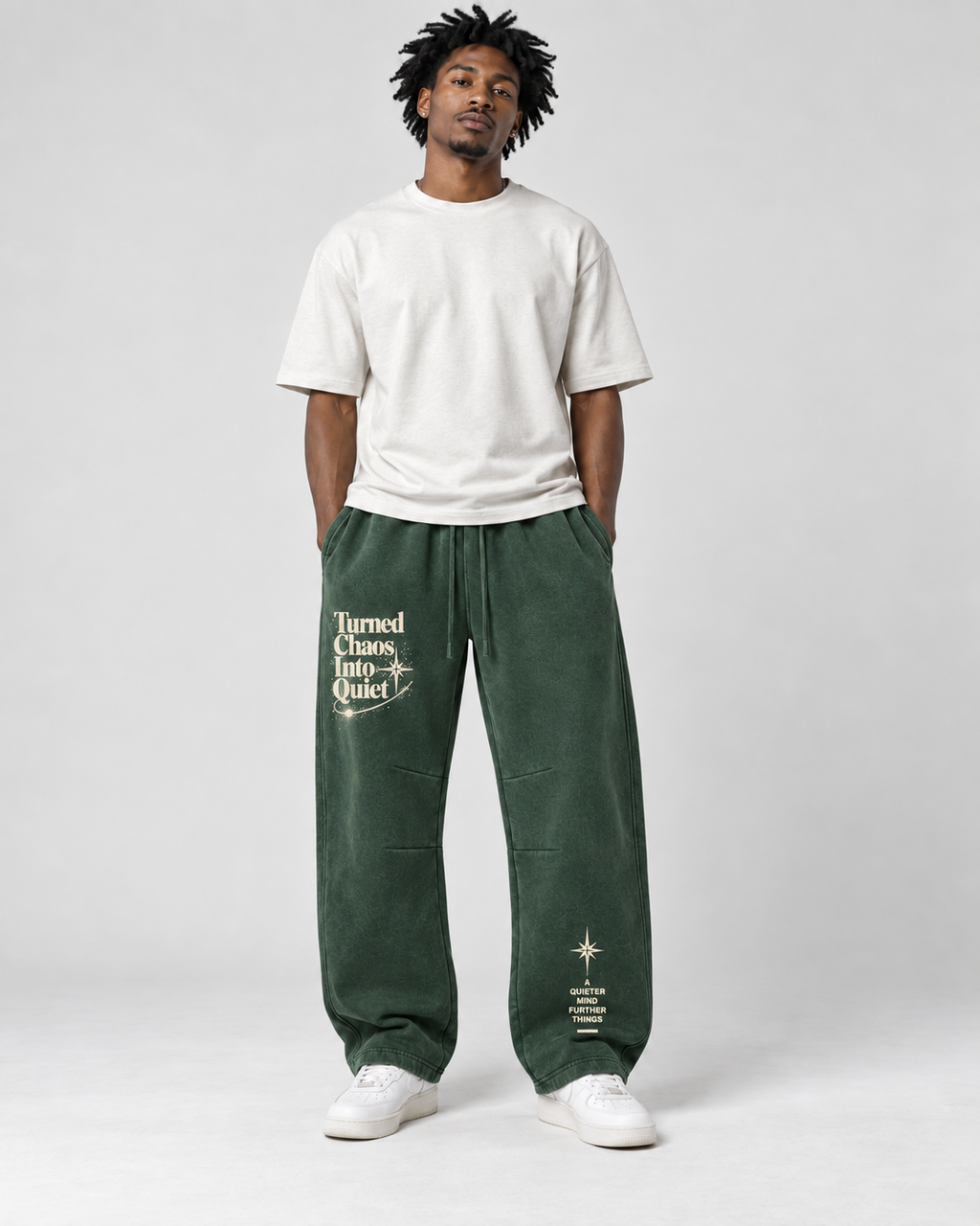 Turned Chaos Into Quiet Vintage Wash Sweatpants | Christian Streetwear