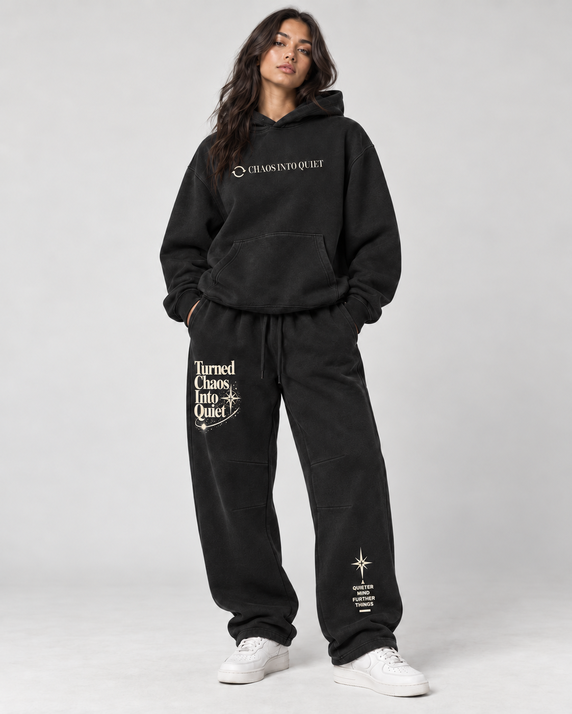 Turned Chaos Into Quiet Vintage Wash Boxy Hoodie | Christian Streetwear