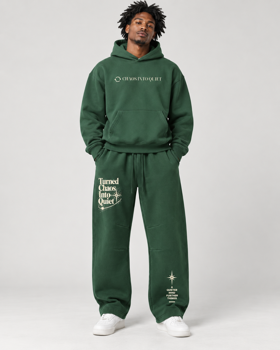 Turned Chaos Into Quiet Vintage Wash Boxy Hoodie | Christian Streetwear