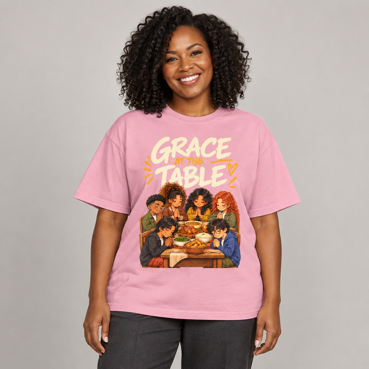 Christian,Thanksgiving,Faith,Gratitude,Prayer,Apparel,Anime,Oversized,Cotton,Unisex