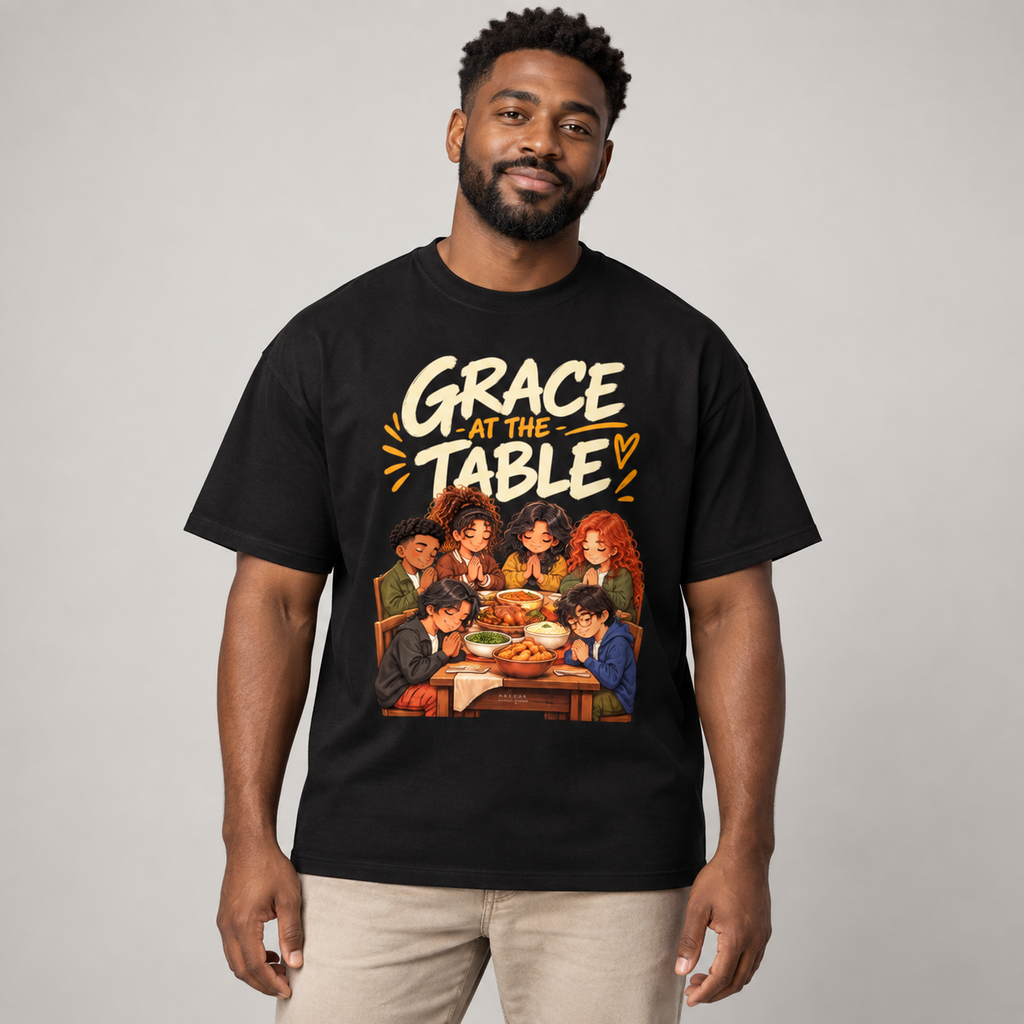 Christian,Thanksgiving,Faith,Gratitude,Prayer,Apparel,Anime,Oversized,Cotton,Unisex