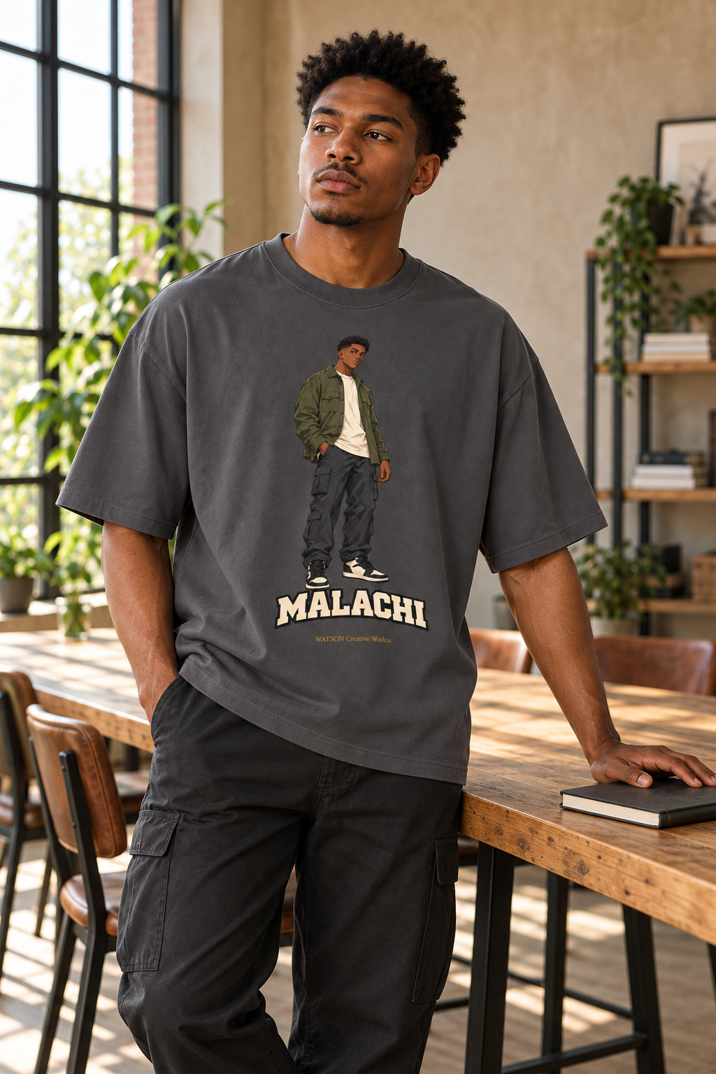 WATSON Light Keepers Malachi Christian Anime Tee | Oversized 100% Cotton Shirt